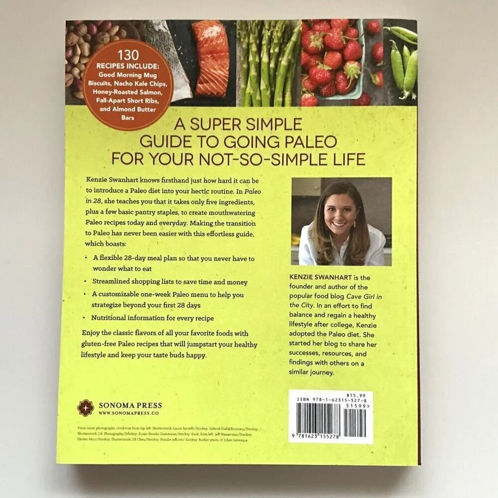 PALEO IN 28 COOKBOOK  (PAPERBACK) LIKE NEW